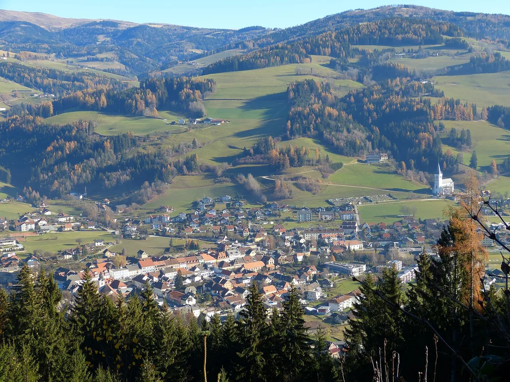 View of Bad Sankt Leonhard im Lavanttal