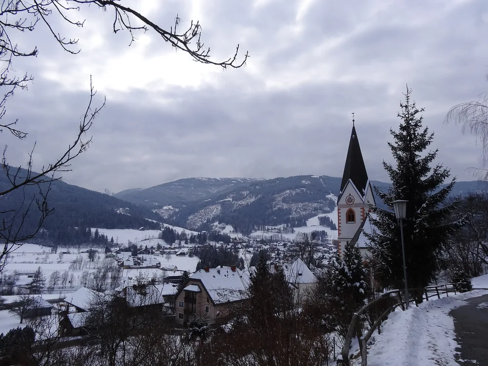 View of Sankt Lorenzen ob Murau