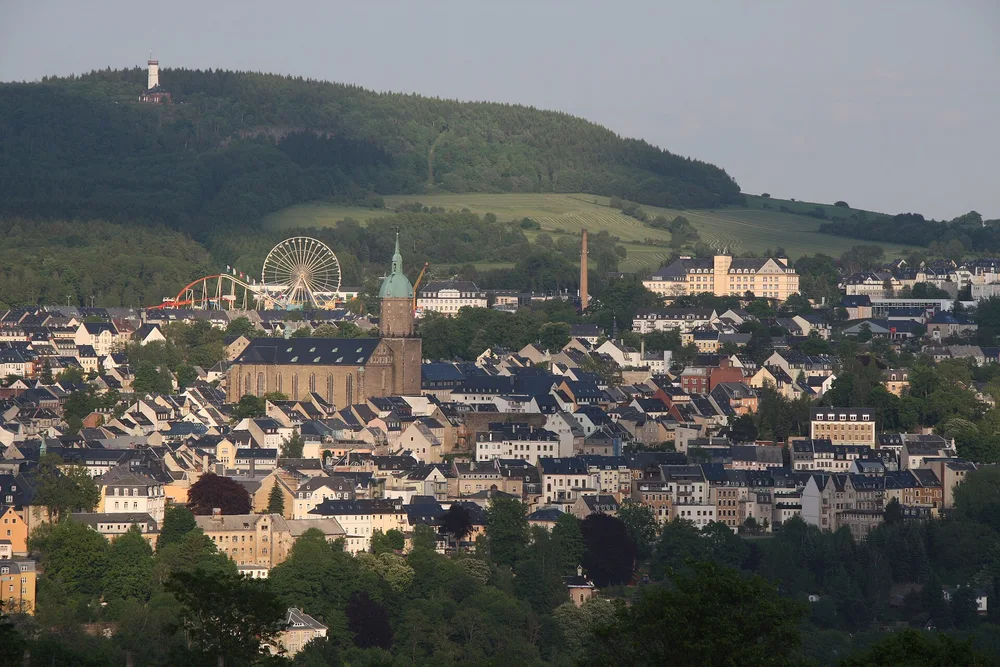 View of Annaberg-Buchholz