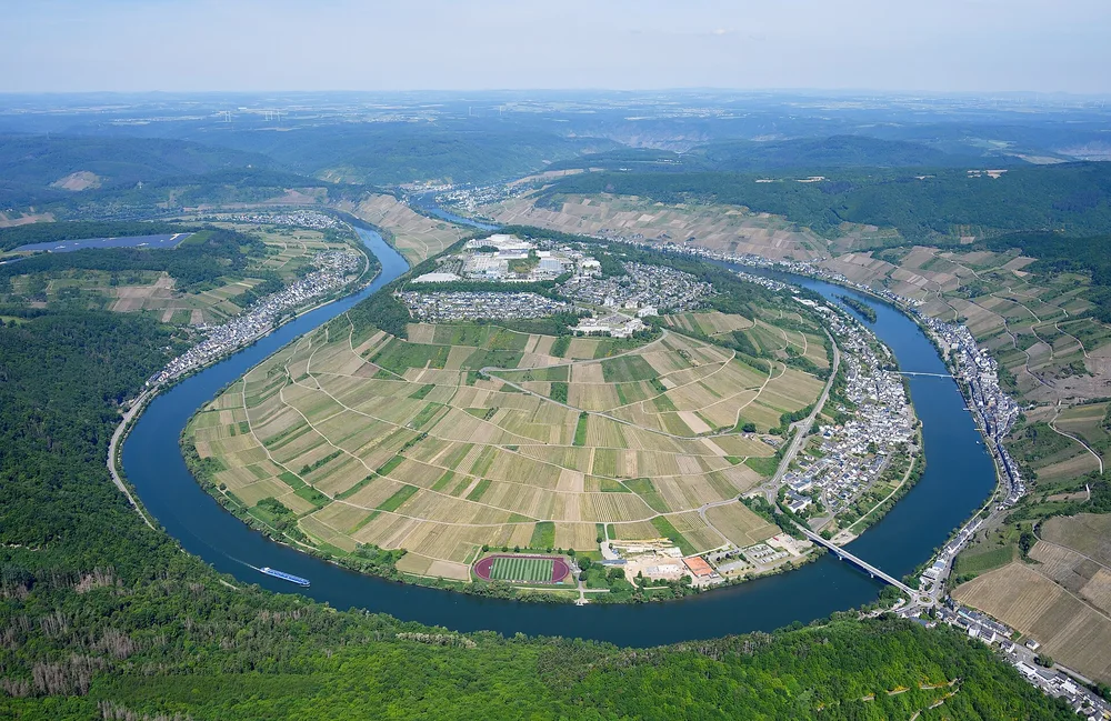 View of Zell an der Mosel