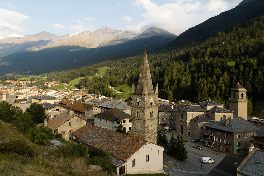 View of Lanslebourg-Mont-Cenis