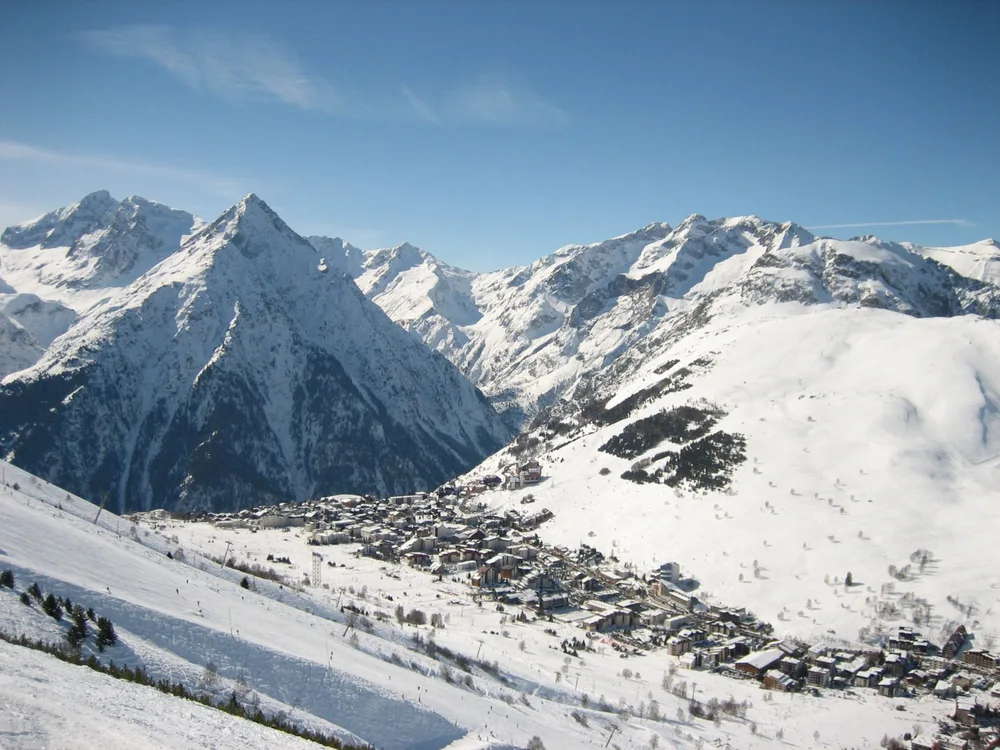 View of Les Deux Alpes