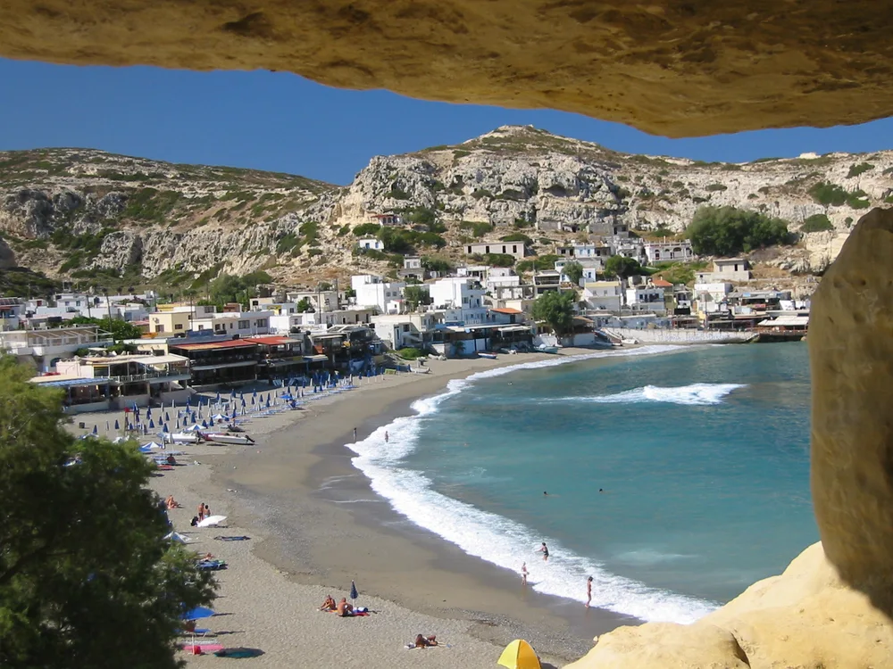 View of Matala
