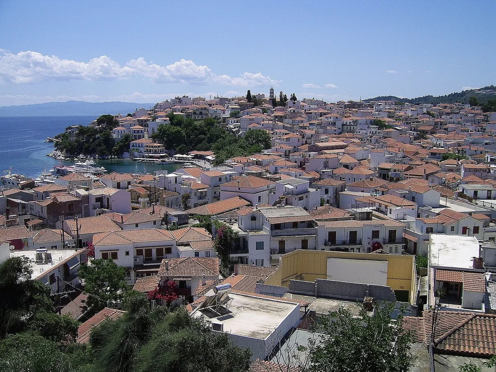 View of Skiathos Town