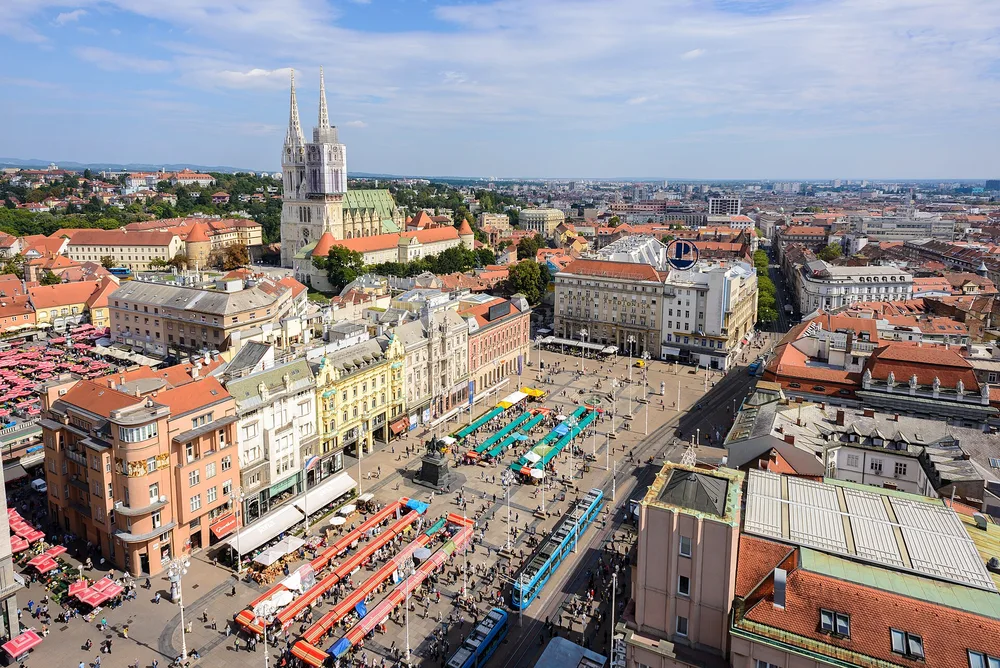 View of Zagreb