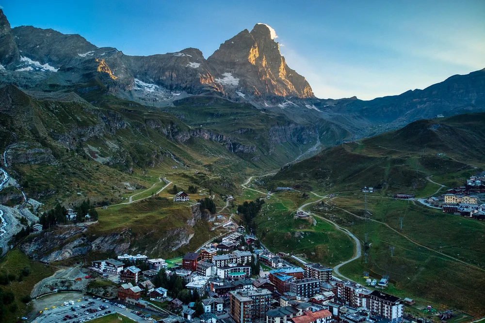 View of Breuil-Cervinia