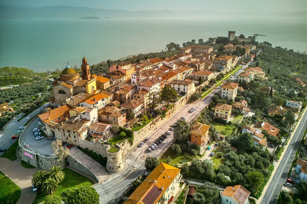 View of Castiglione del Lago