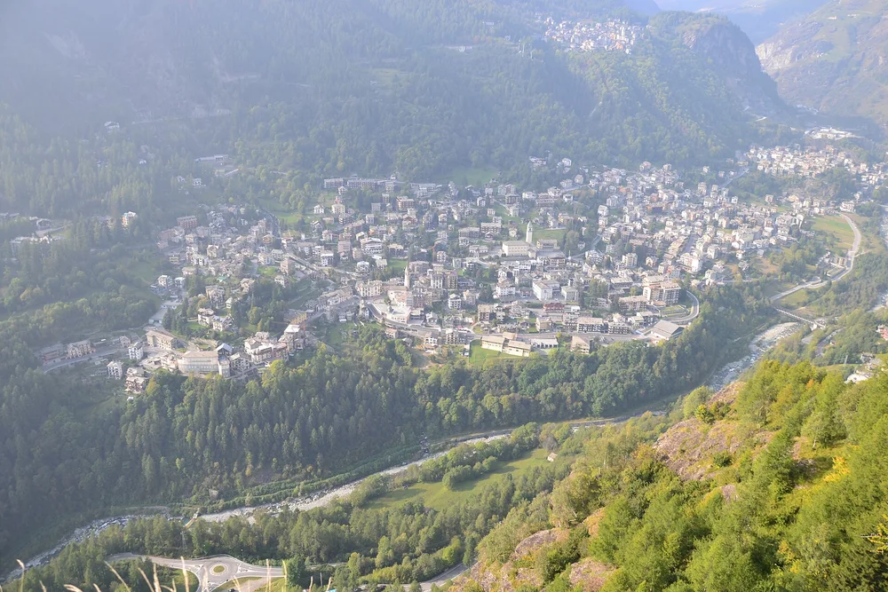 View of Chiesa in Valmalenco