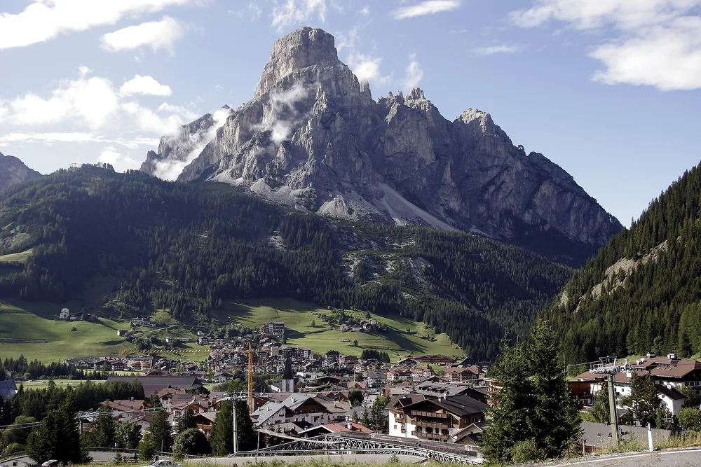 View of Corvara in Badia