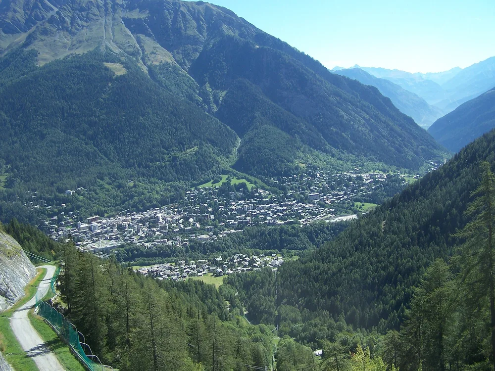 View of Courmayeur