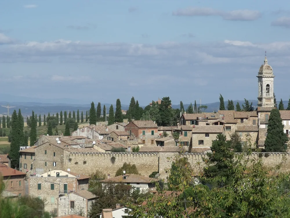 View of San Quirico dʼOrcia