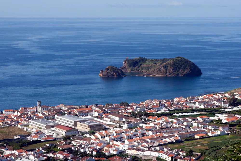 View of Vila Franca do Campo
